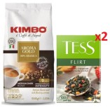 Кофе зерно и зеленый чай Tess 2 пачки